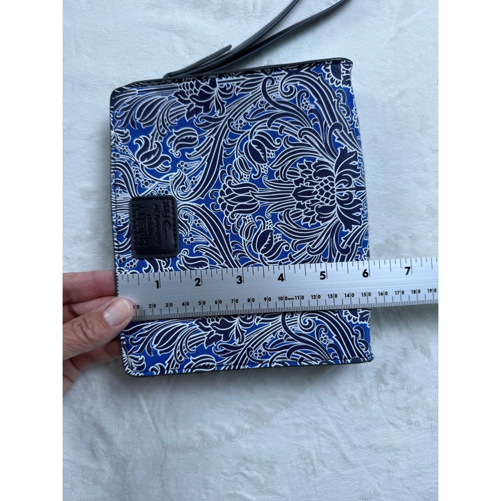 Liberty London for British Airways First Class Blue Damask Wristlet Pouch Bag - Picture 6 of 7